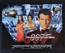 TOMORROW NEVER DIES 1997 ORIGINAL UK MINI CINEMA MOVIE MAIN POSTER 12"x16"