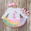 thumbnail 2 - 3PCS Toddler Baby Girls Birthday Party Dress Outfits Romper Tutu Dress Shoes Set