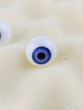 Vintage Puppe Glasaugen, Augengröße 20 mm / 0,8", blaue Augen, Germany