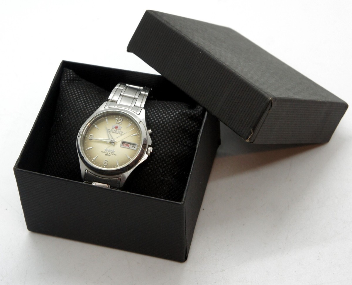 Orient 3 Stars Crystal EM5E-C0 CA Stainless Steel Automatic Mens 