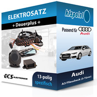 ECS E-Satz 13Polig Fahrzeugspezifisch Passend für Audi A3 Fliessheck NEU