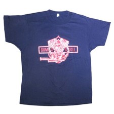 Camiseta De Colección Sumax Ciclo Negra Motocicleta Pantalla Grande Estrellas EE. UU. Puntada Única