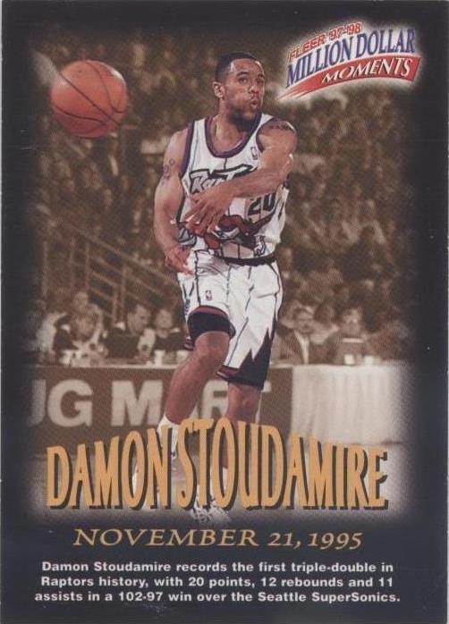 1997-98 Fleer - Million Dollar Moments Contest Damon Stoudamire