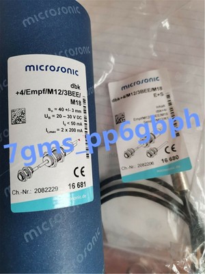 1 PCS NEW IN BOX microsonic dbk+4/Empf/M12/3BEE/M18   sensor #F8*
