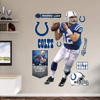 Andrew Luck Colts Stanford Qb 99.1cmX196cm Echt Groß Lebensgröße Fathead + Logo