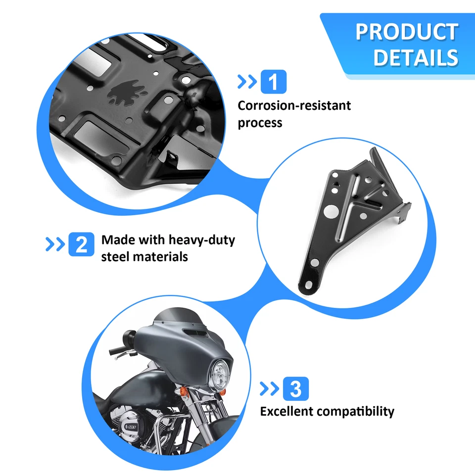 Soportes de carenado delanteros Street Glide para Harley 2014+ Touring CVO 57000169 57000170 Foto 3 de 4