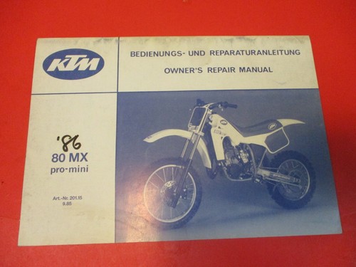 OEM ORIGINAL OWNERS REPAIR MANUAL KTM 
