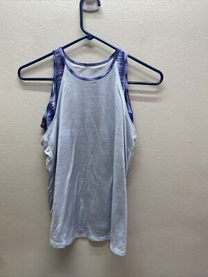 Athleta Girl Double Dutch Two Layer Tank Top Size XL 14 Light Blue