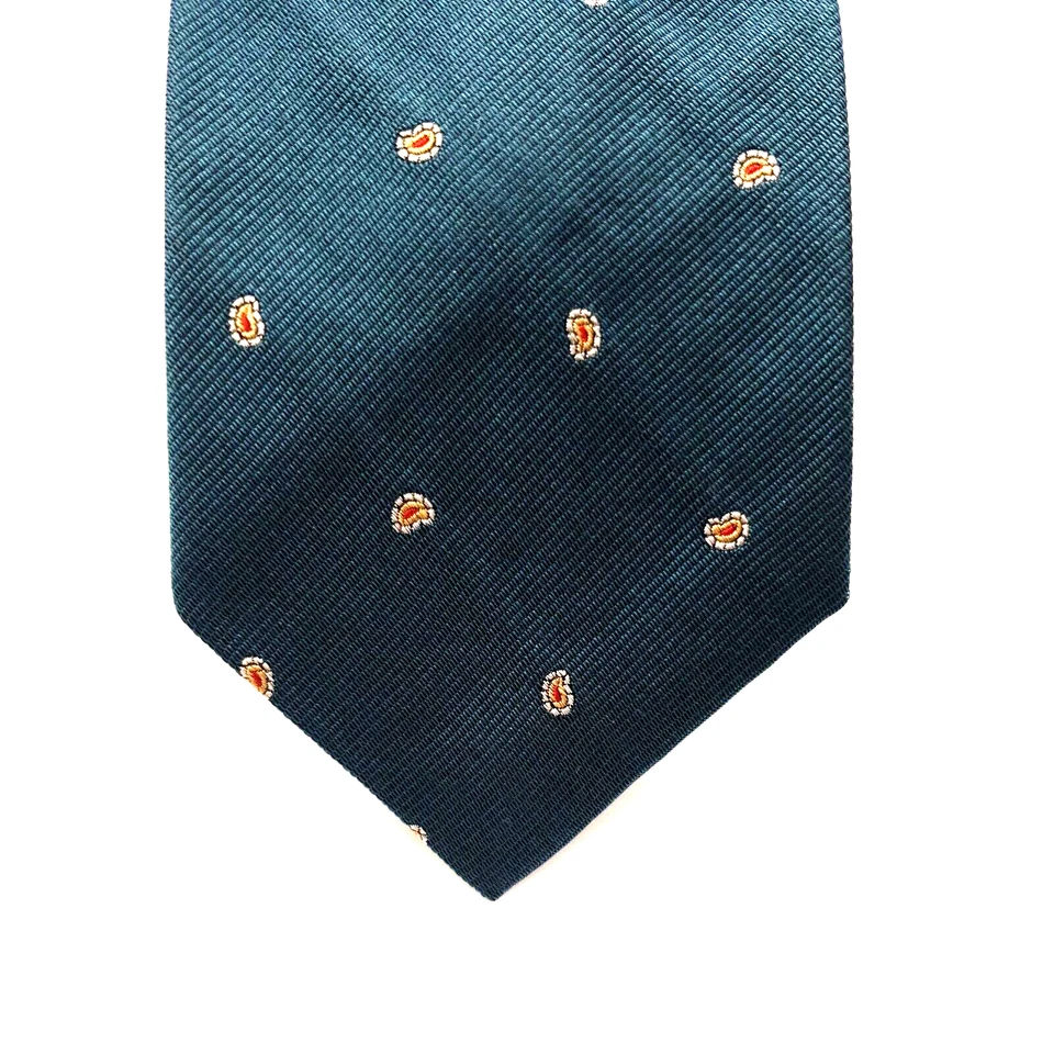 Gant Mens 100% Silk Vintage Skinny Tie Accessory Office Work Gift Dad Teal Foto 3 de 4