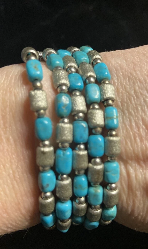 Pulsera QVC Turquesa Multi Hilo Bronce Italia® Italia Milor Para Mujer Foto 2 de 4