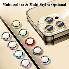 Camera Lens Protector For iPhone 16 16 Pro Max 16 Plus Metal Ring Glass Lot 