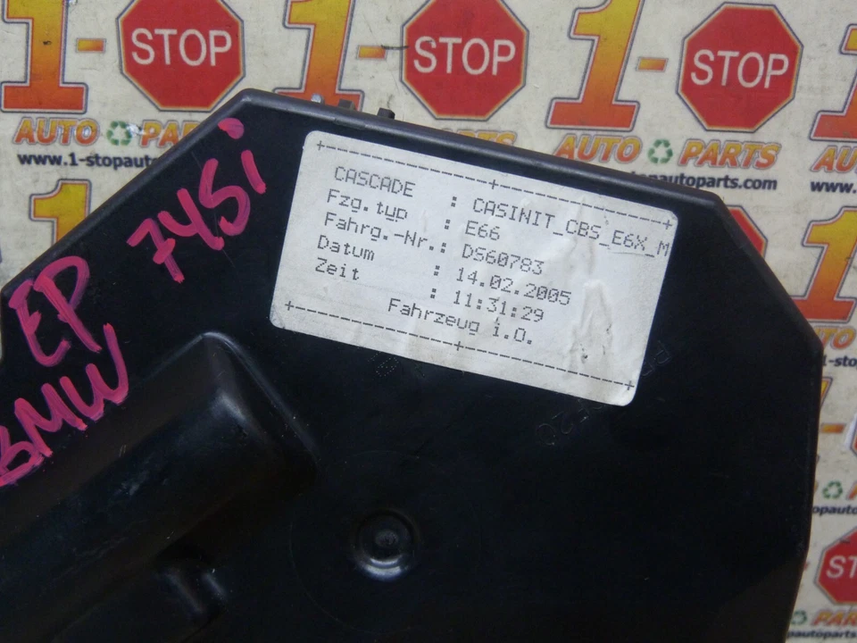 BMW 750i 2006 2007 2008 conjunto interruptor de encendido 61-32-6-942-489 OEM Foto 2 de 4