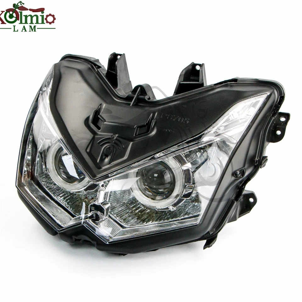 Fit for KAWASAKI Z1000 2010-2013 2011 HID Projector Demon Angel Eye Headlight Foto 3 de 4
