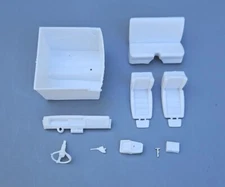AMT 1/25 1980 DODGE RAM D-50 COCA-COLA INTERIOR AND RELATED PARTS