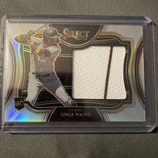 2021 Select Baseball Jumbo Swatch Jorge Mateo Silver RC /150 San Diego Padres