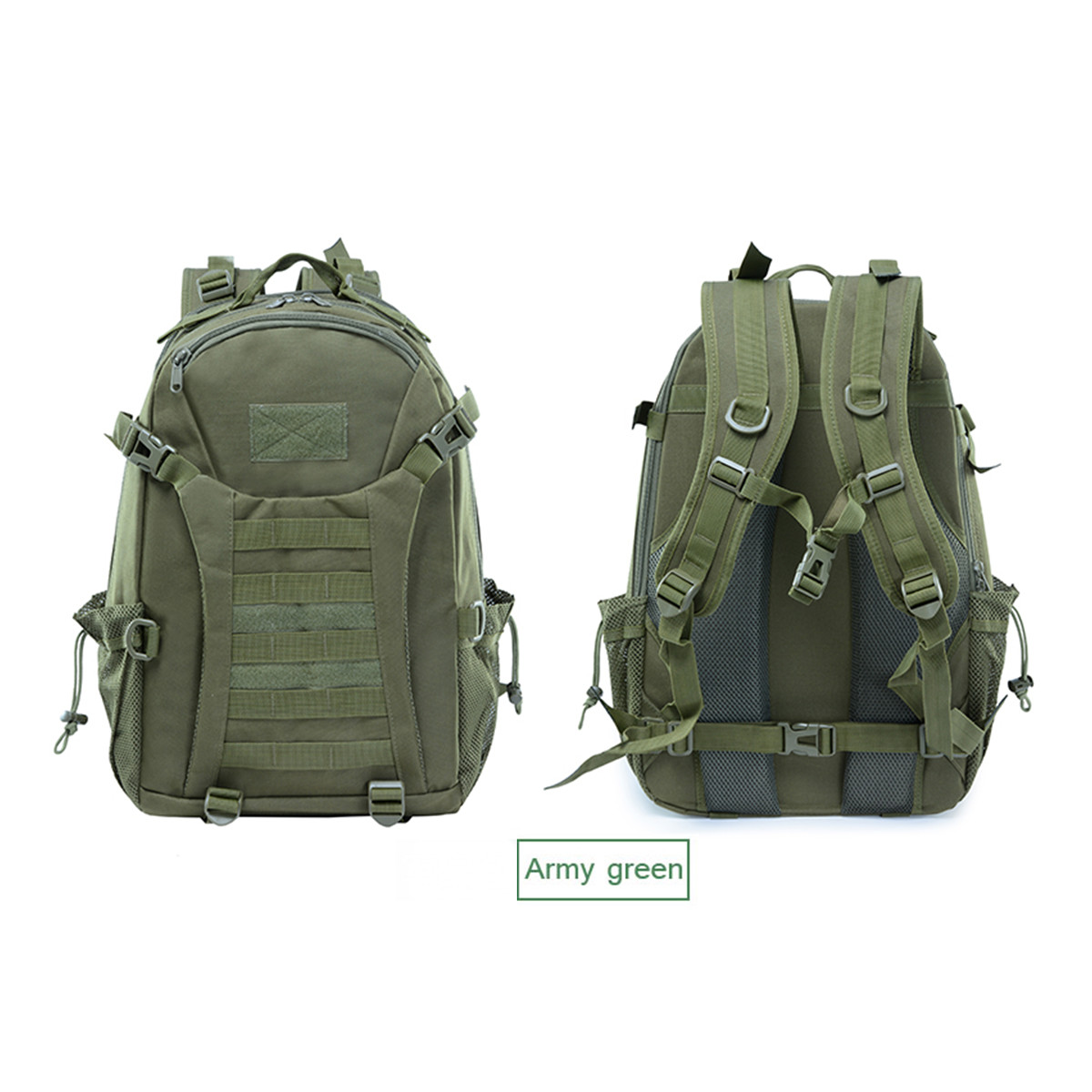 Tactical Backpack Outdoor Nylon Canvas Backpack Hiking Camping Travel Backpack