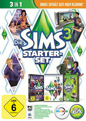 Die Sims 3 - Starter Set (PC/Mac, 2013, DVD-Box) - Echte Cds ! Echte Hülle
