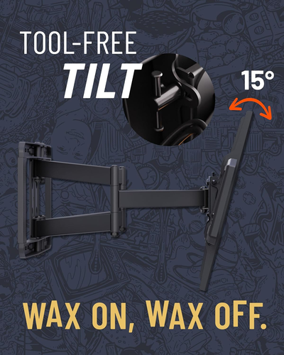 Soporte de pared para TV Maxmotion para TV grande de 42" a 90" - movimiento completo tiene un giro suave - Imagen 8 de 12