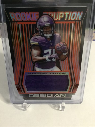 2019 Panini Obsidian Football Electric Etch Red Alexander Mattison #RE-15