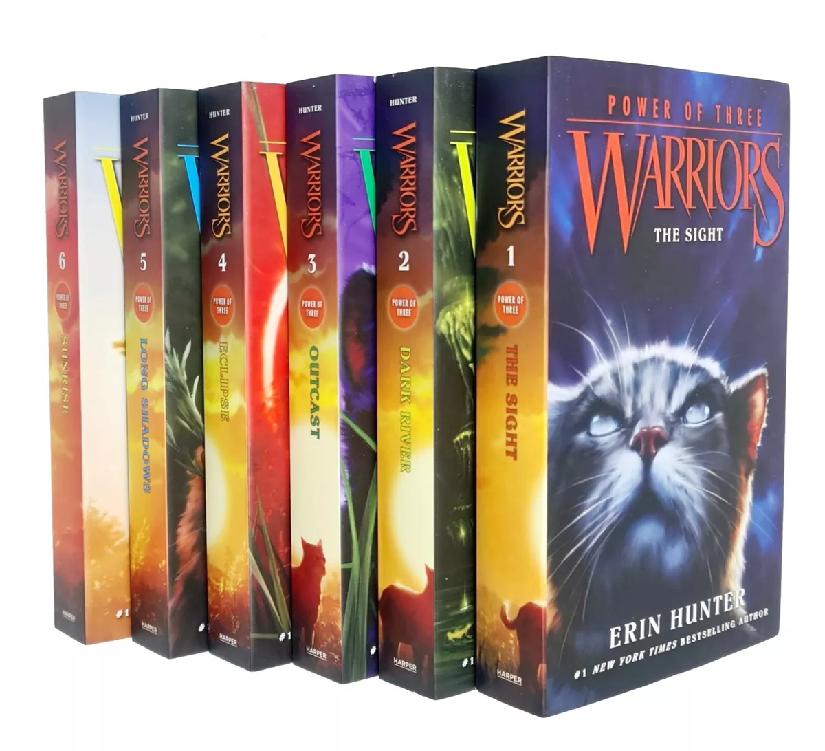 Warrior Cats: Series 3 The Power of Three by Erin Hunter 6 Books