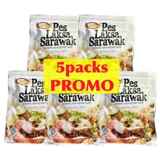 💥5x 200g(Free 1) Laksa Sarawak Famous Instant Paste Soup Perencah Halal packs💥