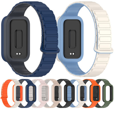 Magnetic Watch Strap Wrist Belt Watch Bracelet for Mi Band9 Active/Redmi Band 3