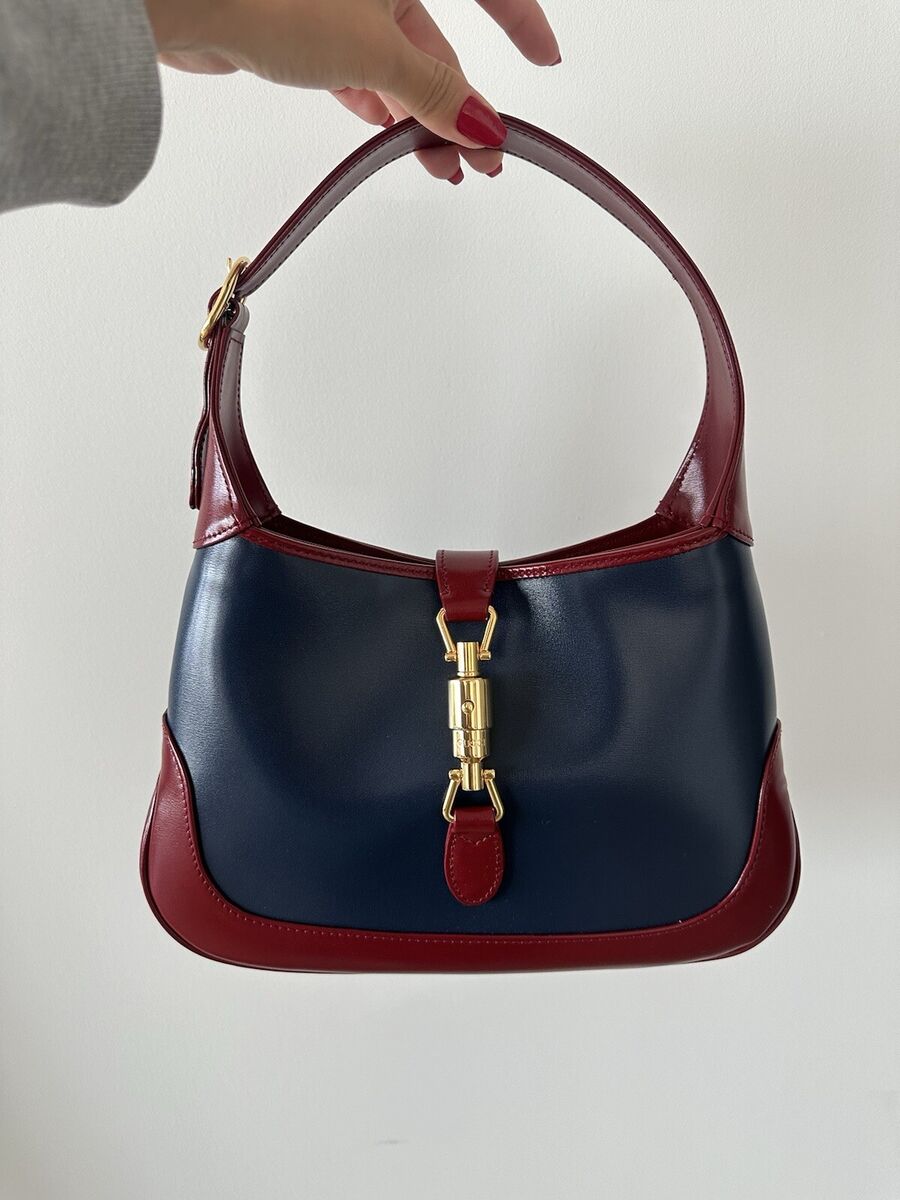 gucci jackie 1961 small shoulder bag Blue Red | eBay gucci jackie 1961 small shoulder bag Blue Red | eBay