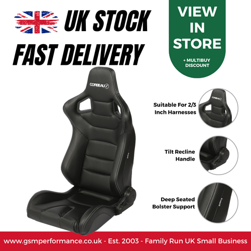 Corbeau Sportline RRS Reclining Adjustable Sport Bucket Car Seat