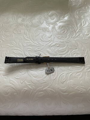 APOLLO 12 MM  WATCH STRAP BLACK  LEATHER,