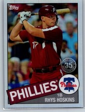 2020 Topps Chrome #85TC-20 Rhys Hoskins 1985 Topps Baseball