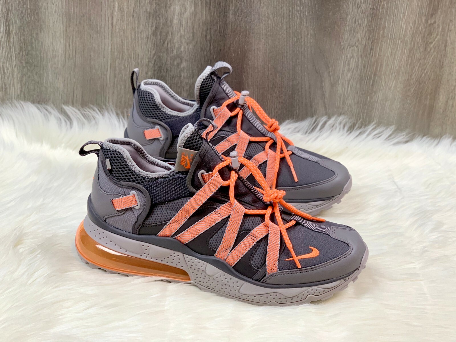 nike air max 1 thunder grey total orange