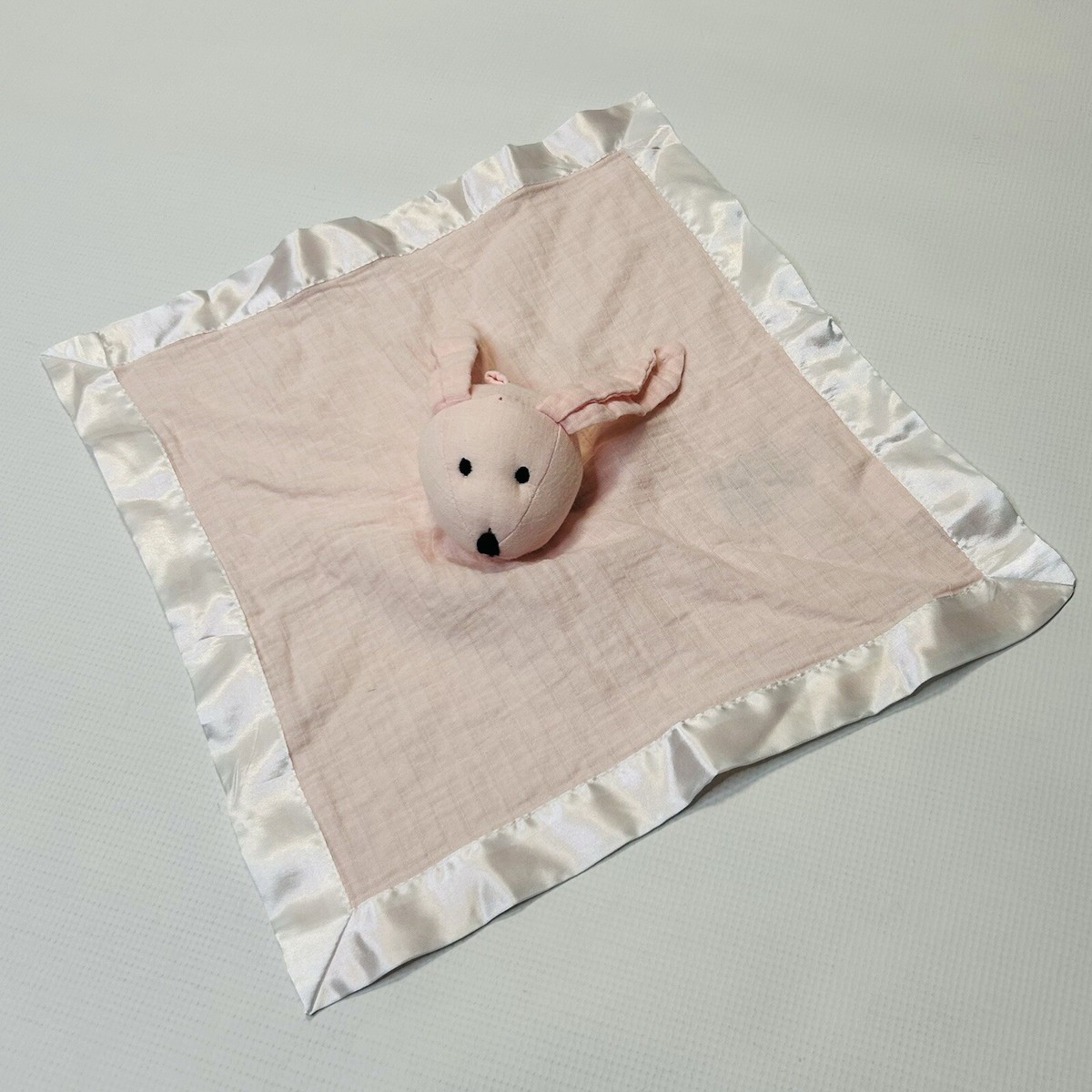 Aden And Anais Musy Mates Puppy Dog Square Pink Cotton Lovey Baby