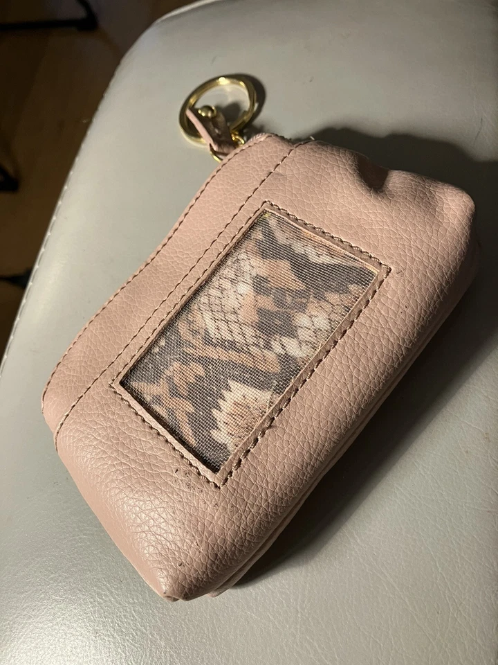 Stone Mountain Llavero Cambio Tarjeta Billetera Cuero Rosa Foto 2 de 4