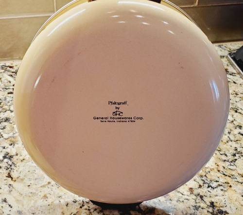 Pfaltzgraff VILLAGE Cookware Set 5 Pc DUTCH OVEN SKILLET SAUCE PANS Beige Brown - Picture 6 of 20
