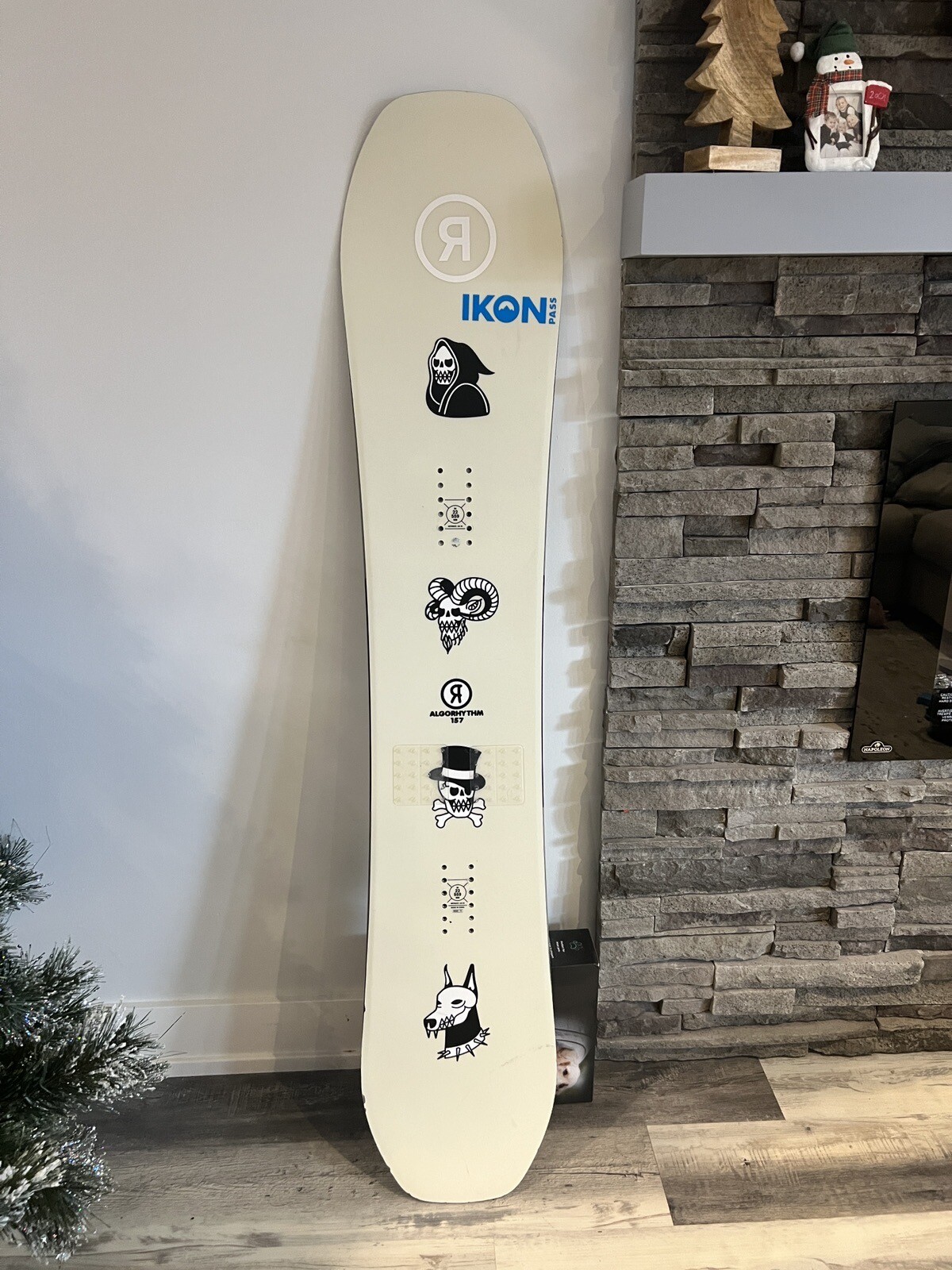 Snowboard Ride Algorythm Wide 2024 - Édition Limitée Virgil Abloff X Russell Winfield, Bleu