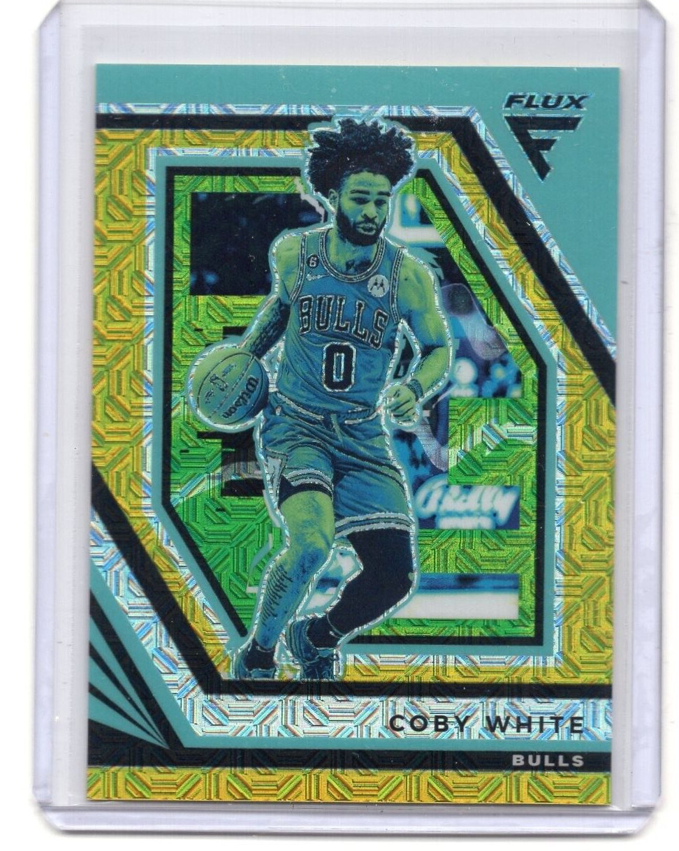 2022-23 NBA Panini Flux Coby White Gold Mojo  # /10 - Chicago Bulls #67 - SSP