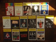 Broadway Playbill plays choice of show from lot