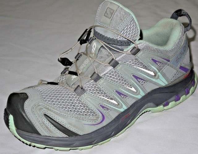 purple salomon shoes