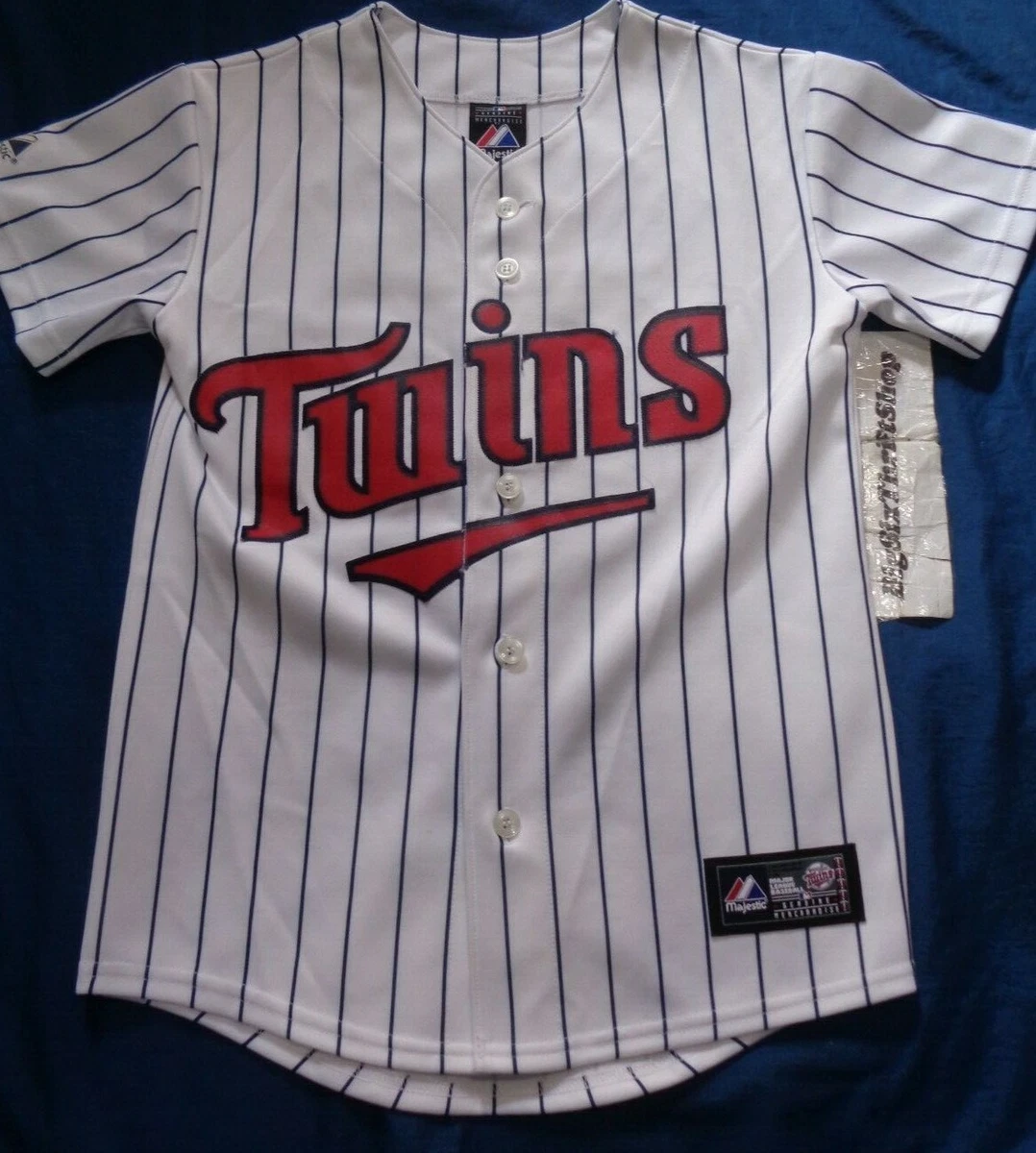 Justin Morneau Majestic Minnesota Twins Size MLB Jersey Sewn Size Medium  Youth