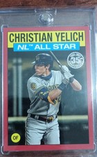 2021 Topps - 1986 Topps Baseball 35th Anniversary Christian Yelich 3/10 RED