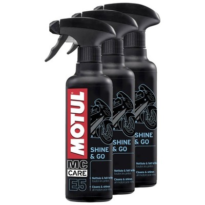 Tiefenpfleger MC CARE E5 SHINE & GO Motul 3 X 400 ml Kunststoffplege Pflege Lack