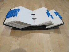 Rolodex V-File Metal Business Card File Used