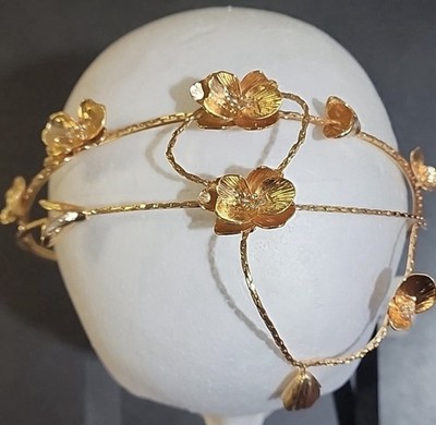 NWT Zara Gold Floral Headband | eBay display picture 1