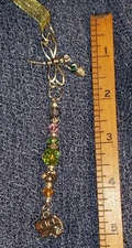 Suncatcher! Glass Beads, Travel, Peace, Journey, Camping charm!