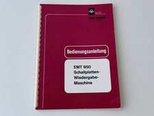 Original EMT 950 Manuale Di Istruzioni / Manuale Operativo (Tedesco / German)