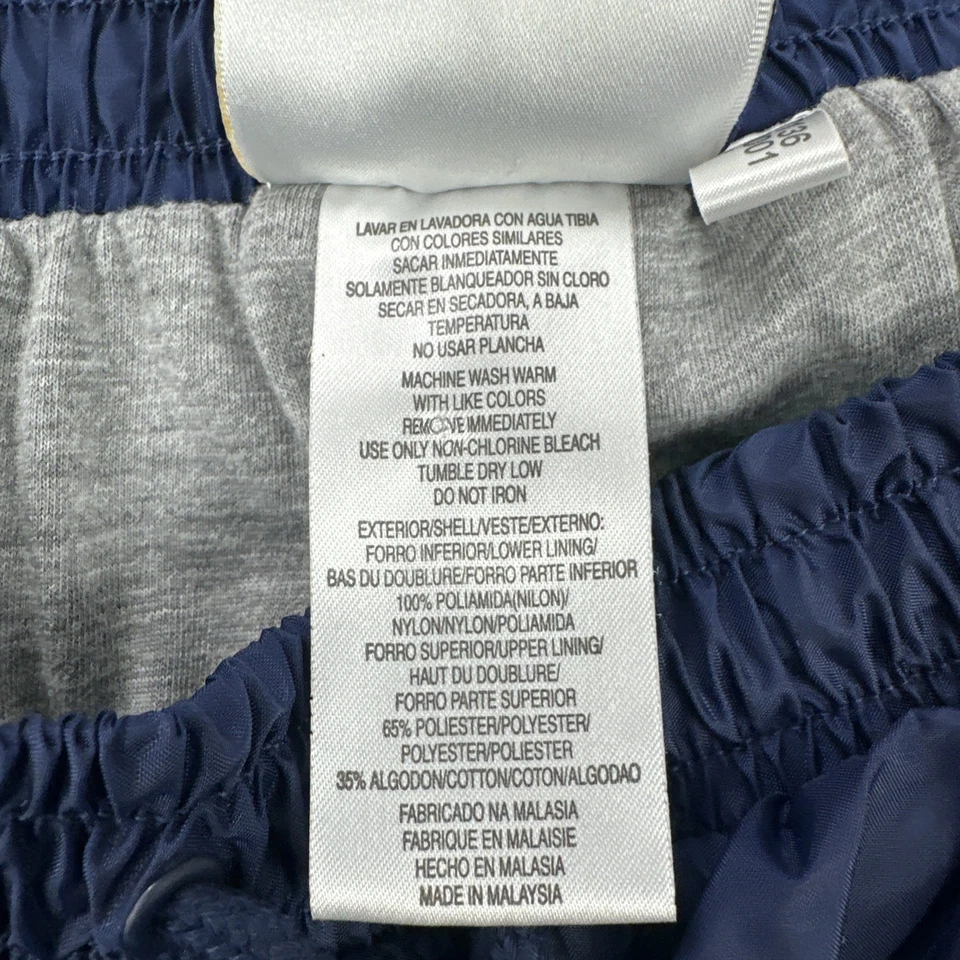 Vintage Y2K Adidas Nylon Lined Track Pants Men Large Blue Red Ankle Zip 2001 - Image 4 of 4