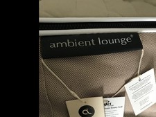 Ambient Lounge XXL Oval Dog Bed Grey/Black Faux Fur, Removable Cover
