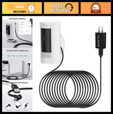 Indoor/Outdoor Power Adapter for Ring Stick Up Cam - Weatherproof 16ft Cable, No