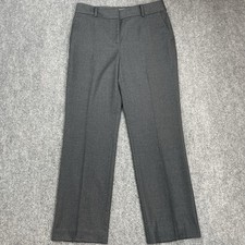 Talbots Pants Womens Size 10 Gray Wool Blend Dress Trousers Pockets Lined
