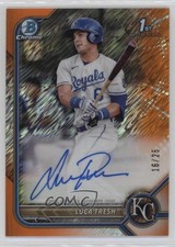 2022 Bowman Chrome Prospect Orange Shimmer Refractor 16/25 Luca Tresh Auto 1m4x